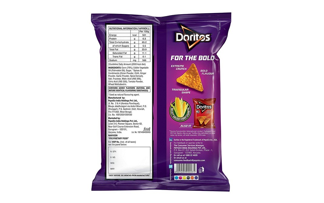 Doritos Sweet Chilli Flavour    Pack  150 grams